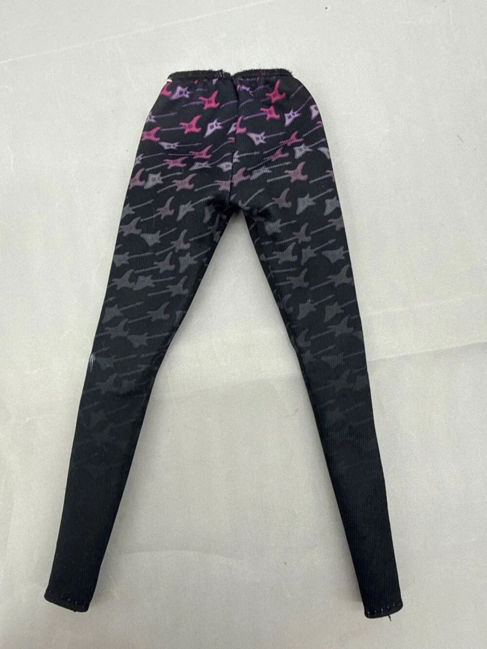 Vintage Barbie Rockers Doll Black Leggings Pink Electric Guitar Pants Mattel